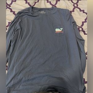 Women’s dusty blue long sleeve shirt